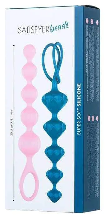 набор анальных цепочек satisfyer beads, цветные в Перми