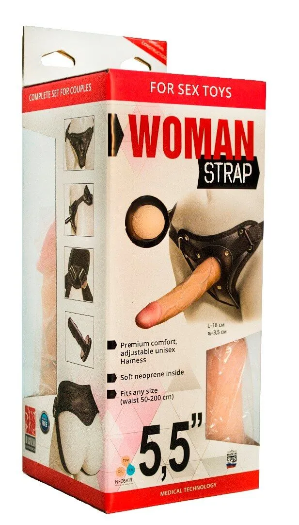 женский пояс lovetoy с насадками 5.5 inch, черный в Перми