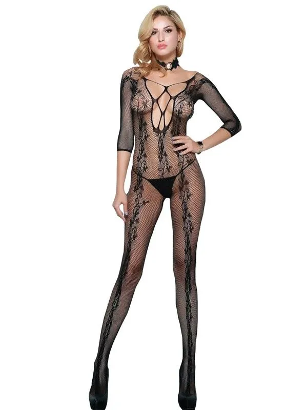 Эротическое комбинезон-сетка, черная в Перми