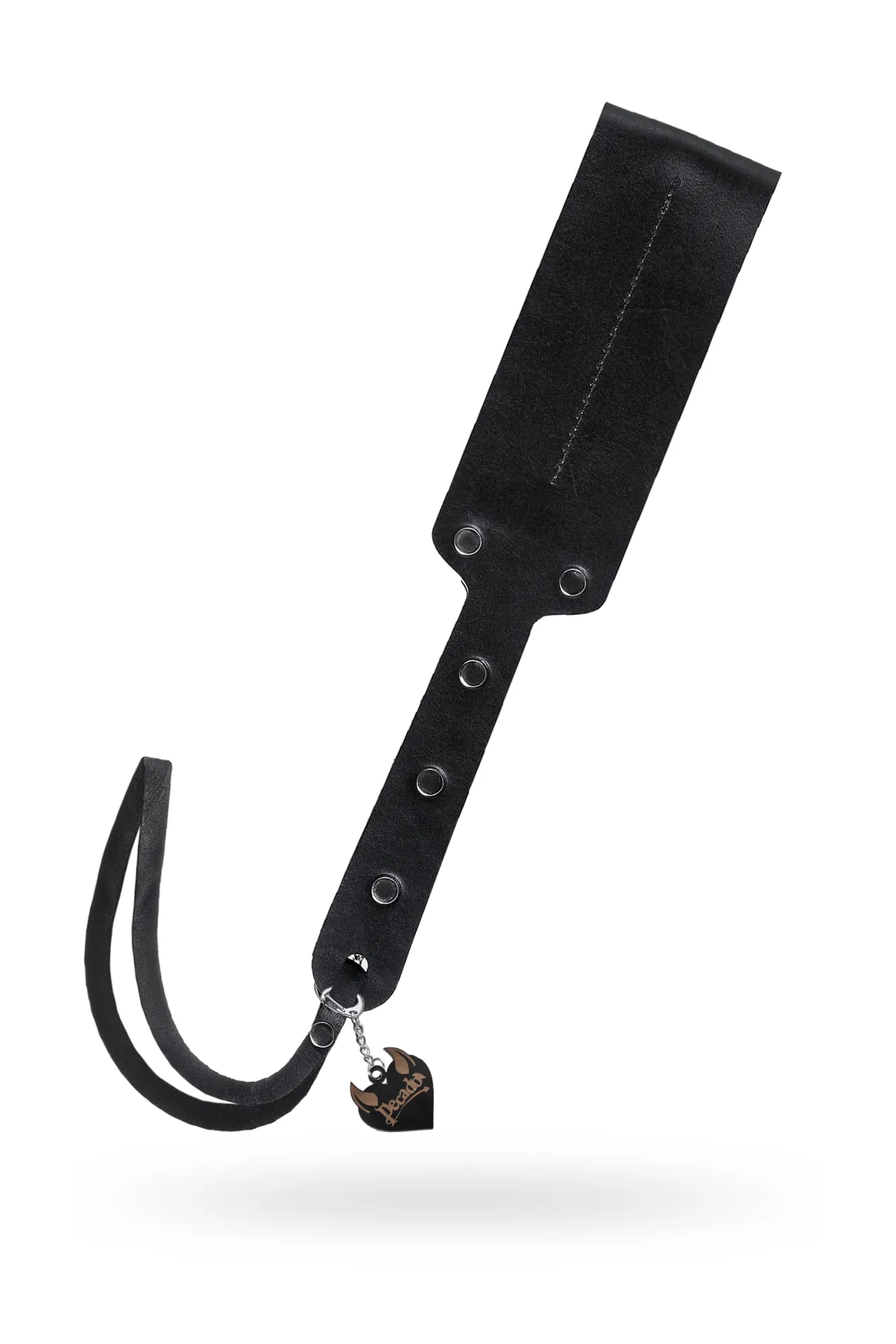 паддл pecado bdsm, мягкий, натуральная кожа и дерево, черный в Перми