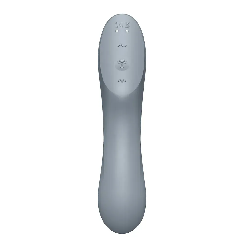 вакуум-волновой бесконтактный стимулятор клитора satisfyer curvy trinity 3, серый в Перми