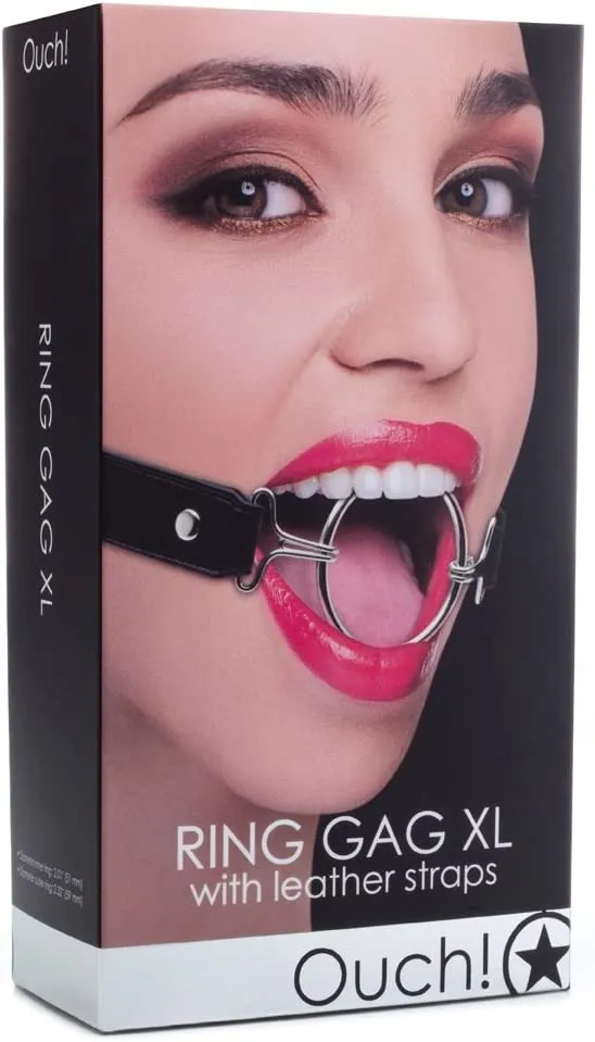 кляп-кольцо ring gag xl, черный в Перми