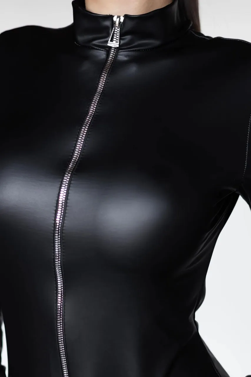 Эротическое комбинезон pinkrabbit из экокожи на молнии в Перми