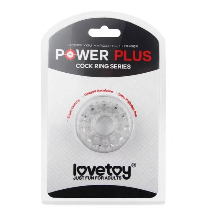 эрекционное кольцо lovetoy power plus 1433, прозрачное в Перми