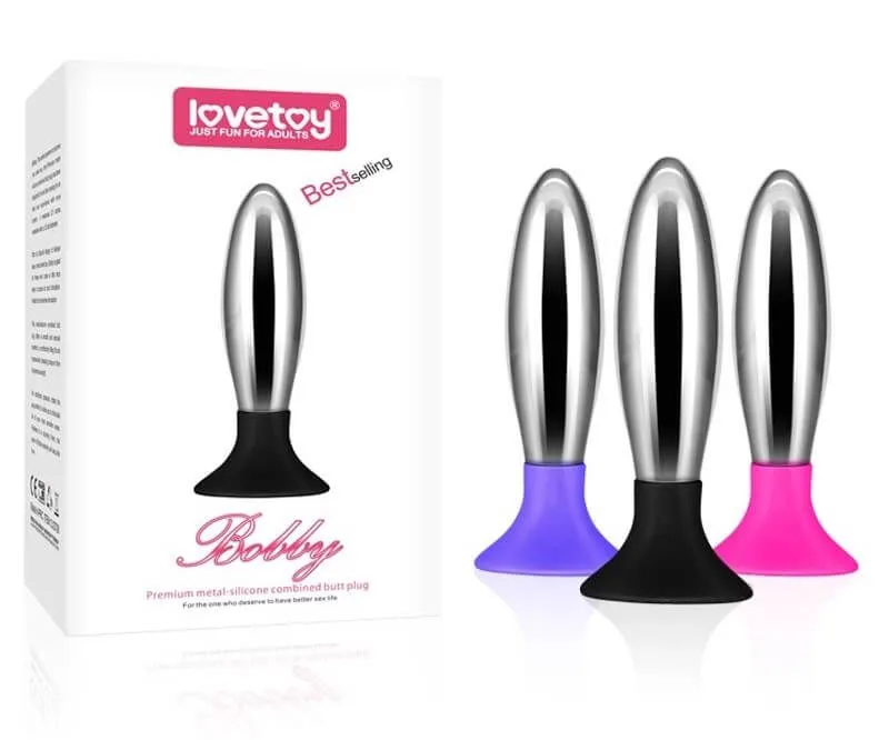 анальная пробка lovetoy bobby, розовая в Перми