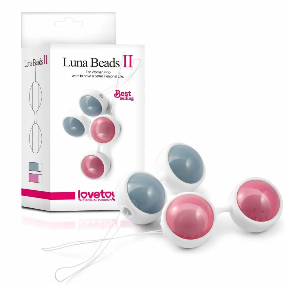 вагинальные шарики lovetoy luna beads, розовые в Перми