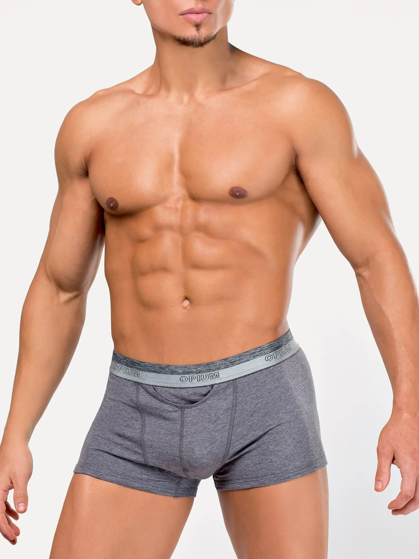 Эротическое трусы мужские боксеры opium r107 серые в Перми