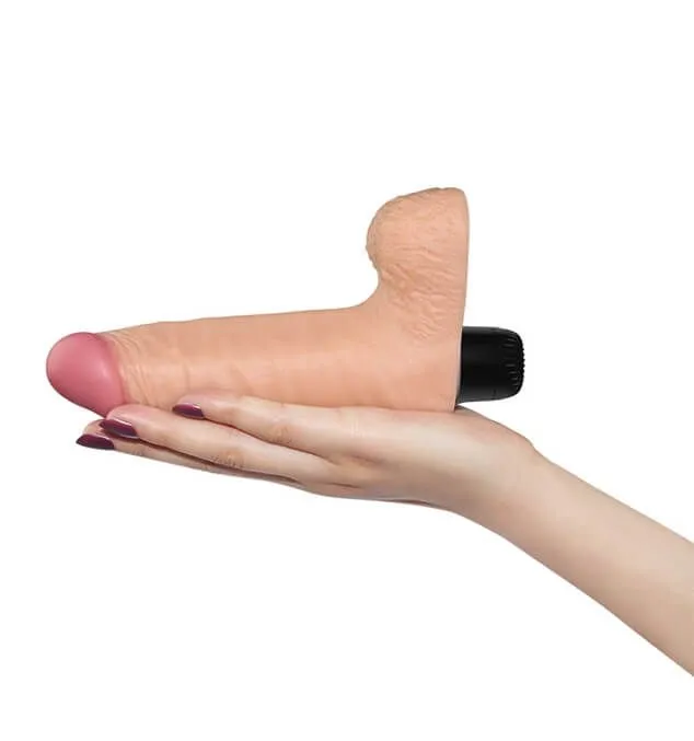 вибратор с мошонкой lovetoy real feel realistic, телесный в Перми