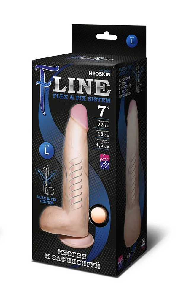фаллоимитатор неоскин на присоске flex & fix sistem в Перми