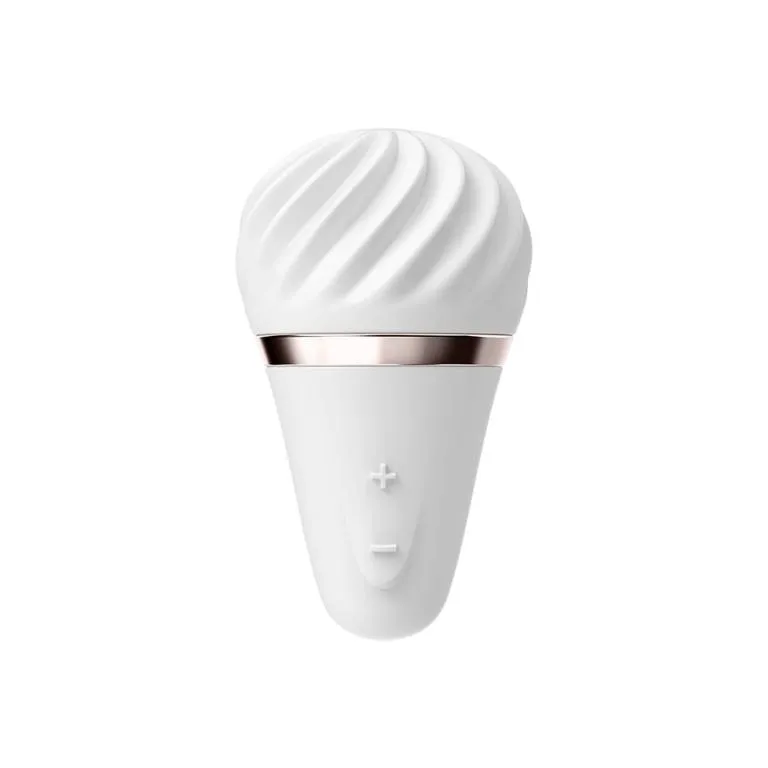 мини вибромассажер little wand - белый с серебряным в Перми