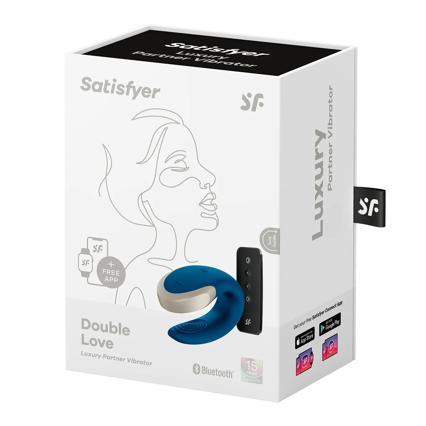 виброcтимулятор satisfyer double love connect app blue 002446sa в Перми