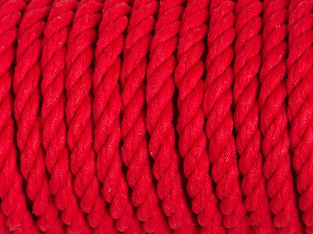 хлопковая веревка для шибари pinkrabbit красная, 20 м в Перми