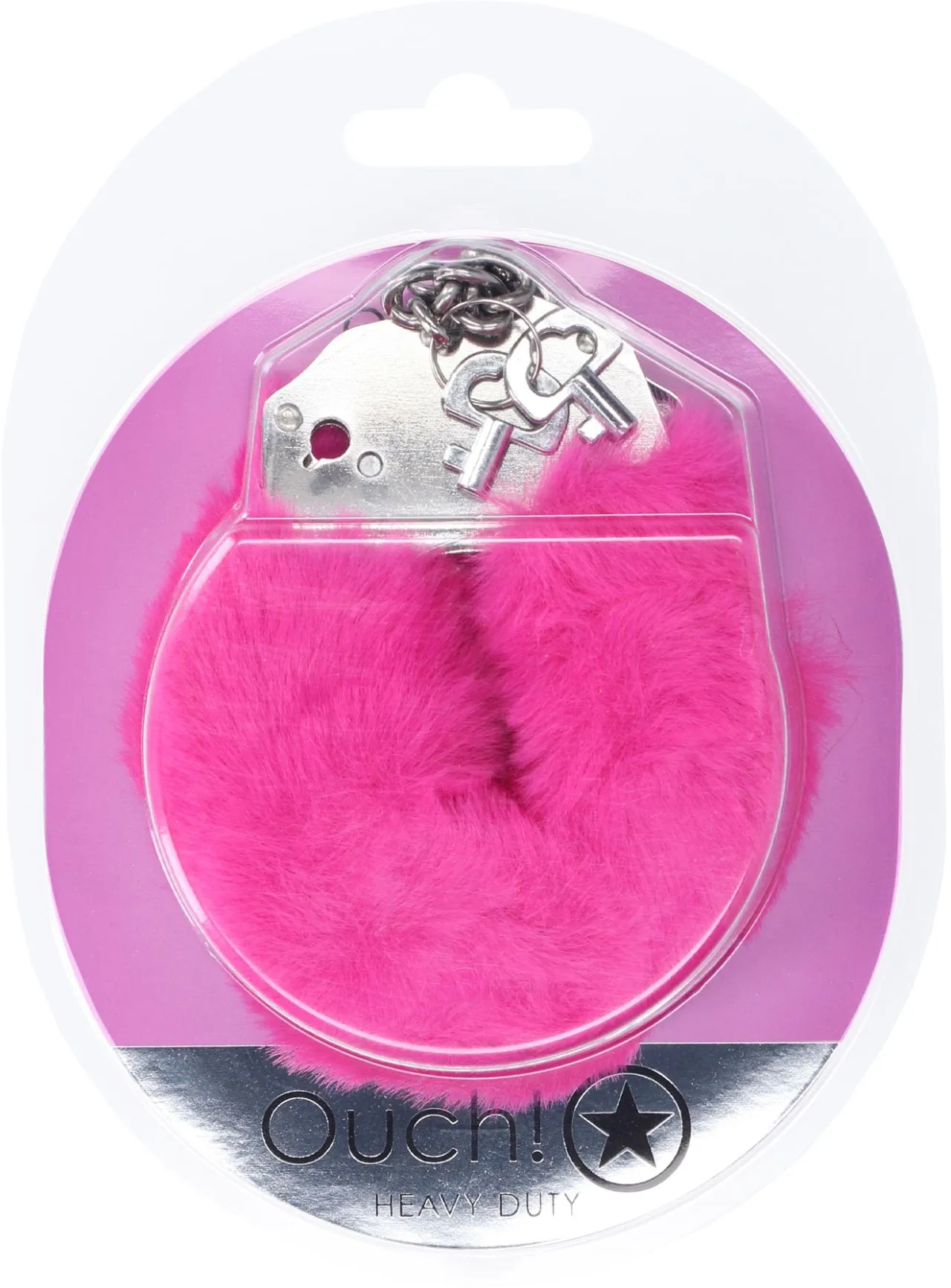 наручники для эротических игр heavy-duty fluffy handcuffs - pink в Перми