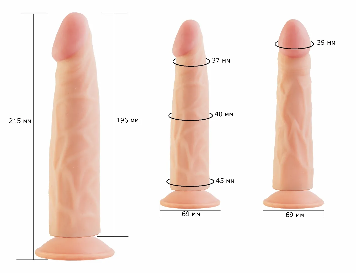 фаллоимитатор на присоске кибер-кожа 818500ru в Перми