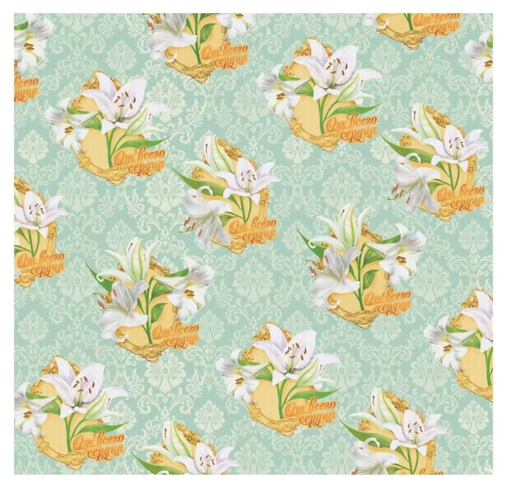 набор для упаковки подарка сима ленд нежная лилия, с аромабумагой в Перми