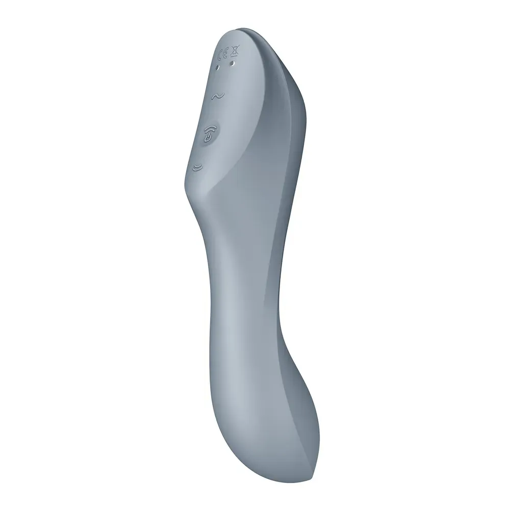 вакуум-волновой бесконтактный стимулятор клитора satisfyer curvy trinity 3, серый в Перми