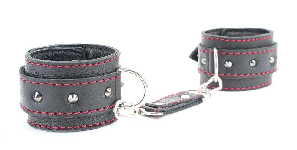 наручники из натуральной кожи с шипами 51034ars в Перми