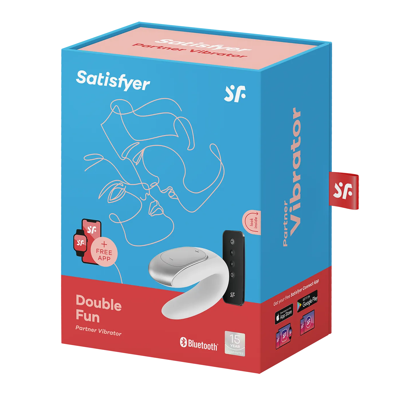 виброcтимулятор satisfyer double fun connect app white 002453sa в Перми