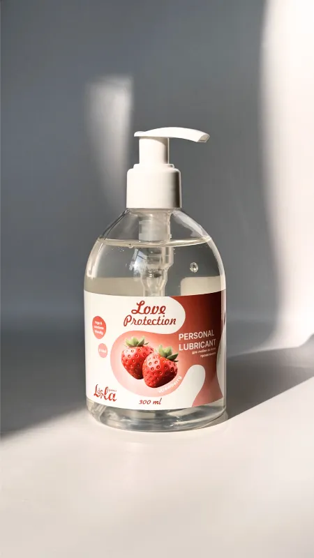лубрикант на водной основе lola games love protection strawberry 300ml 1831-02lola в Перми