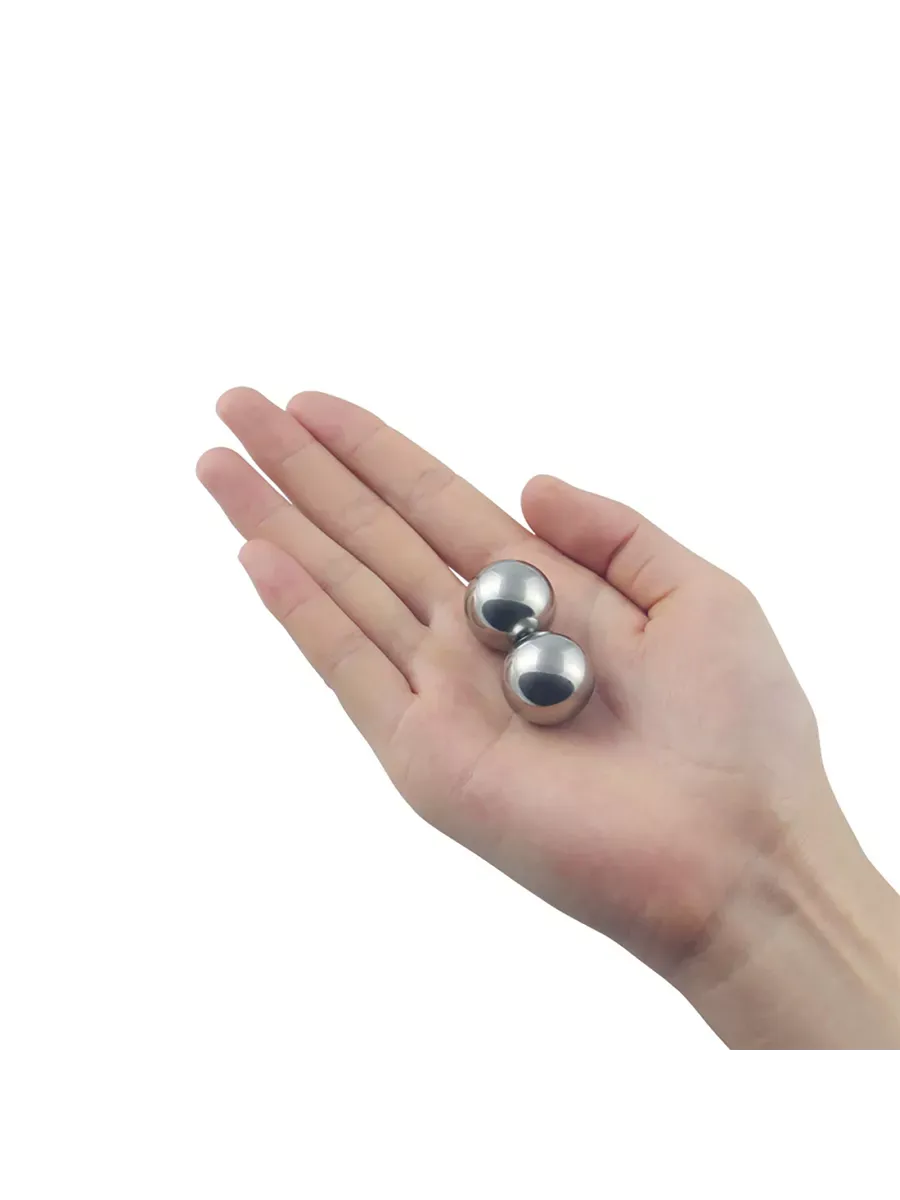 вагинальные шарики lovetoy passion dual balls, серебристый в Перми