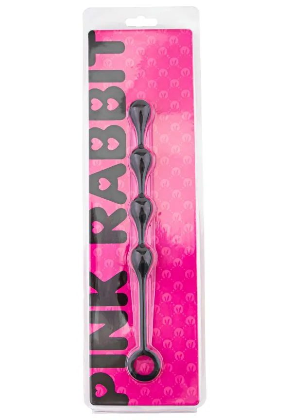 анальные шарики-капельки pinkrabbit toyz, чёрные в Перми