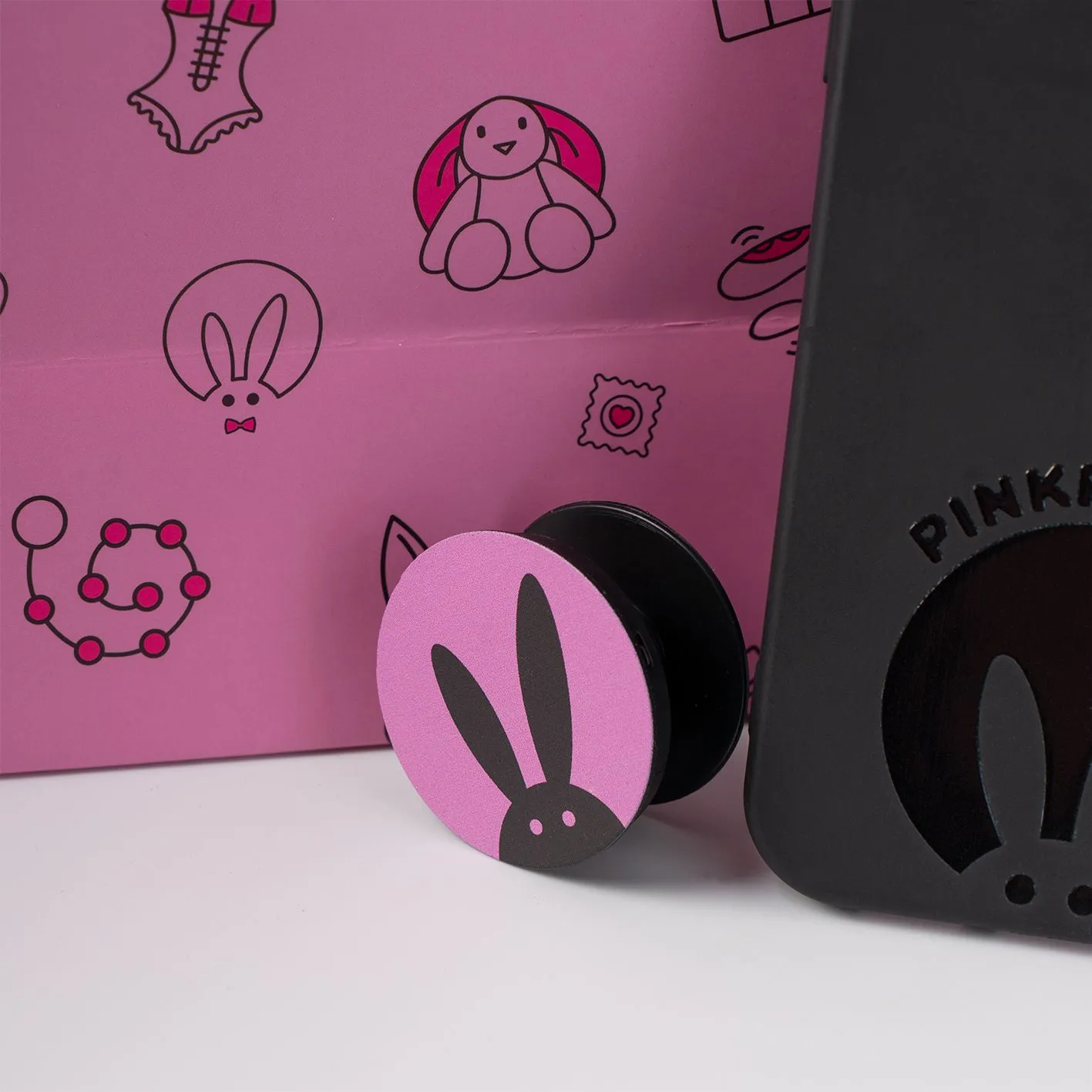 попсокет pinkrabbit с логотипом рк в Перми