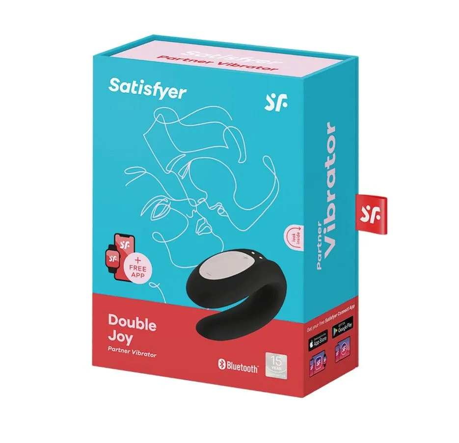 универсальный массажер для пар satisfyer double joy, черный в Перми