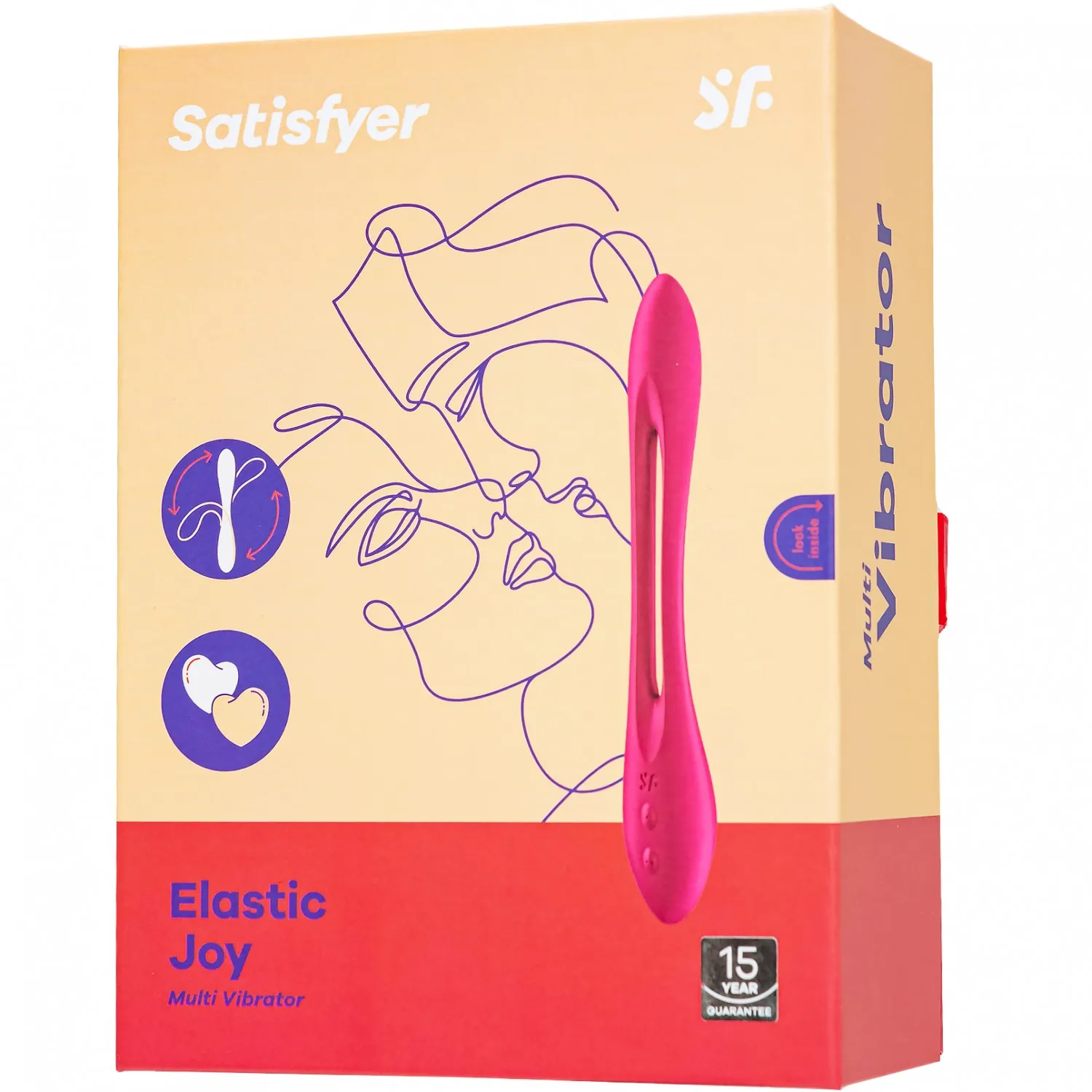 мультифункциональный вибратор satisfyer elastic joy red 007595sa в Перми
