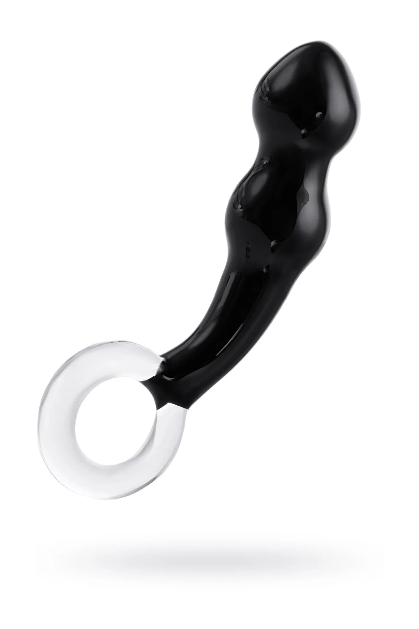 стимулятор простаты sexus glass, стекло, черный, 17 см в Перми