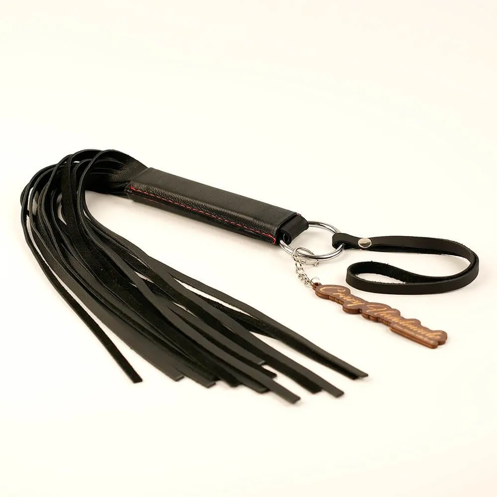 плеть классическая pinkrabbit из натуральной кожи, чёрная в Перми