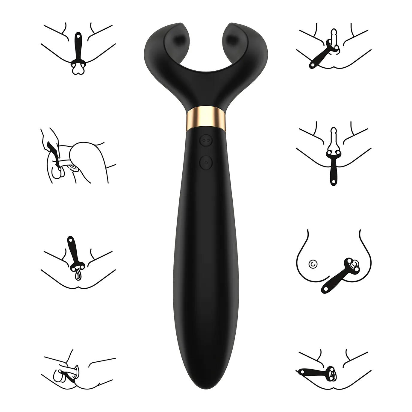 вибромассажер для пары satisfyer partner multifun 3 black 001098sa в Перми