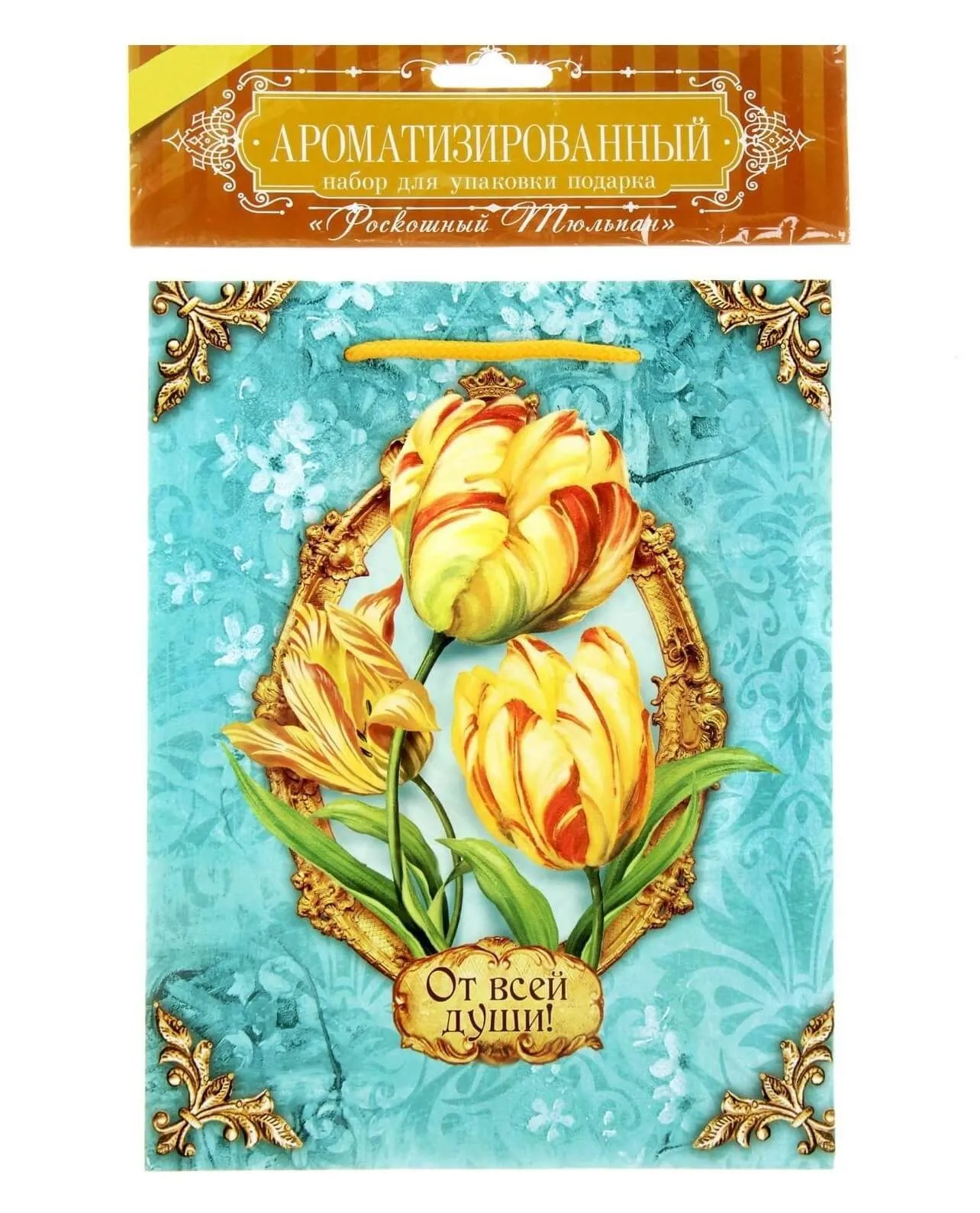 набор для упаковки подарка сима ленд роскошный тюльпан, с аромабумагой в Перми
