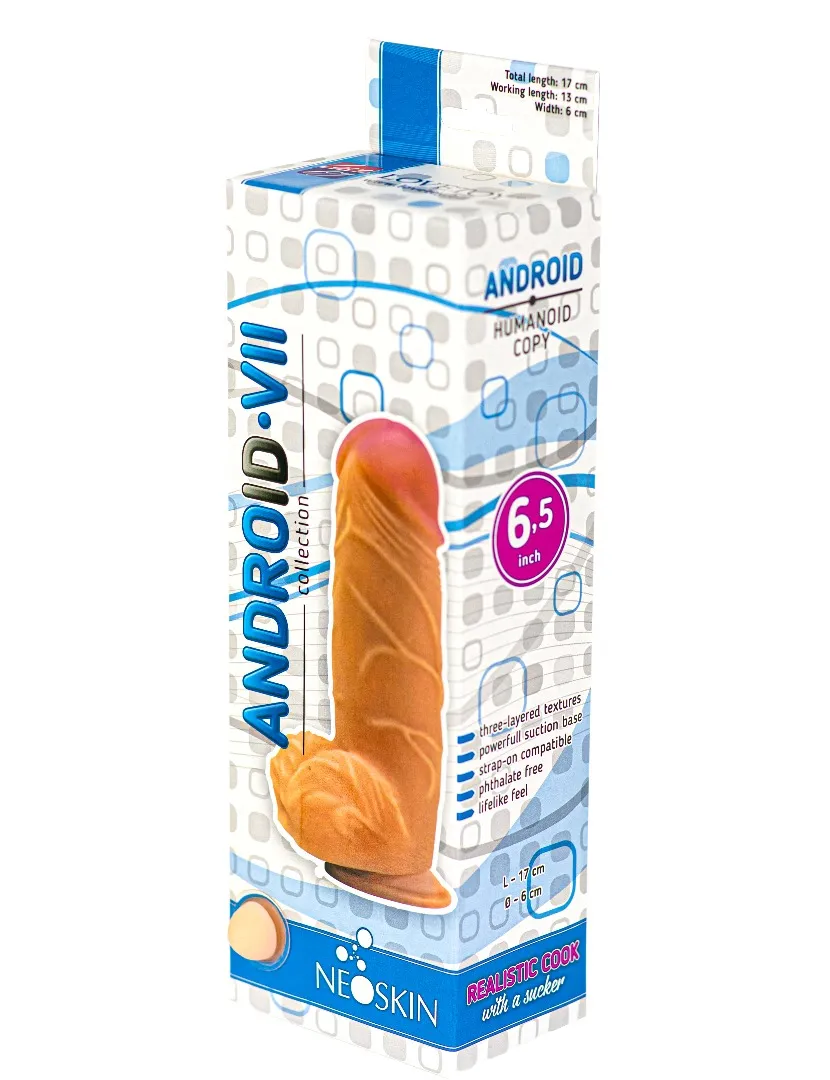 фаллоимитатор на присоске android collection-vii 6.5" 554403ru в Перми
