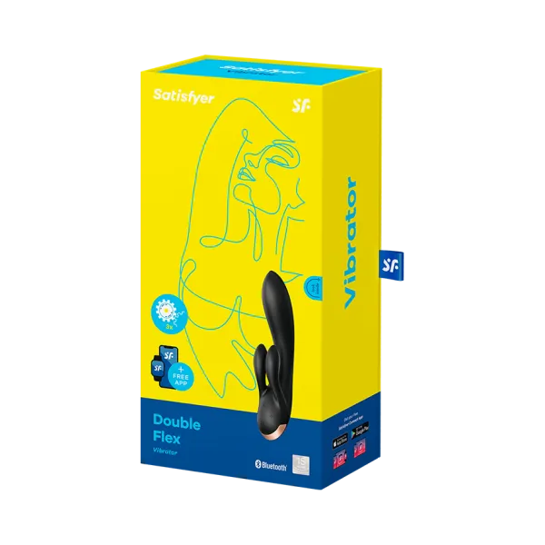 вибратор satisfyer double flex connect app black 002583sa в Перми