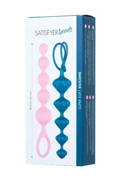 набор из 2 цепочек satisfyer beads colored 000862sa в Перми