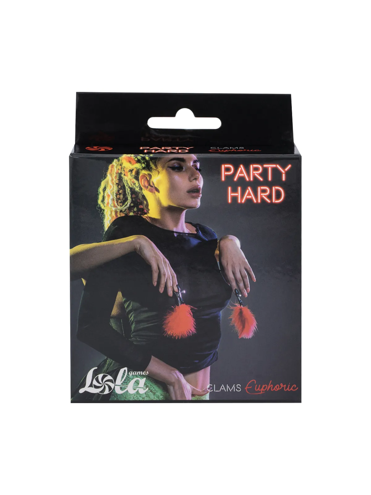 зажимы на cоски party hard euphoric red 1131-02lola в Перми