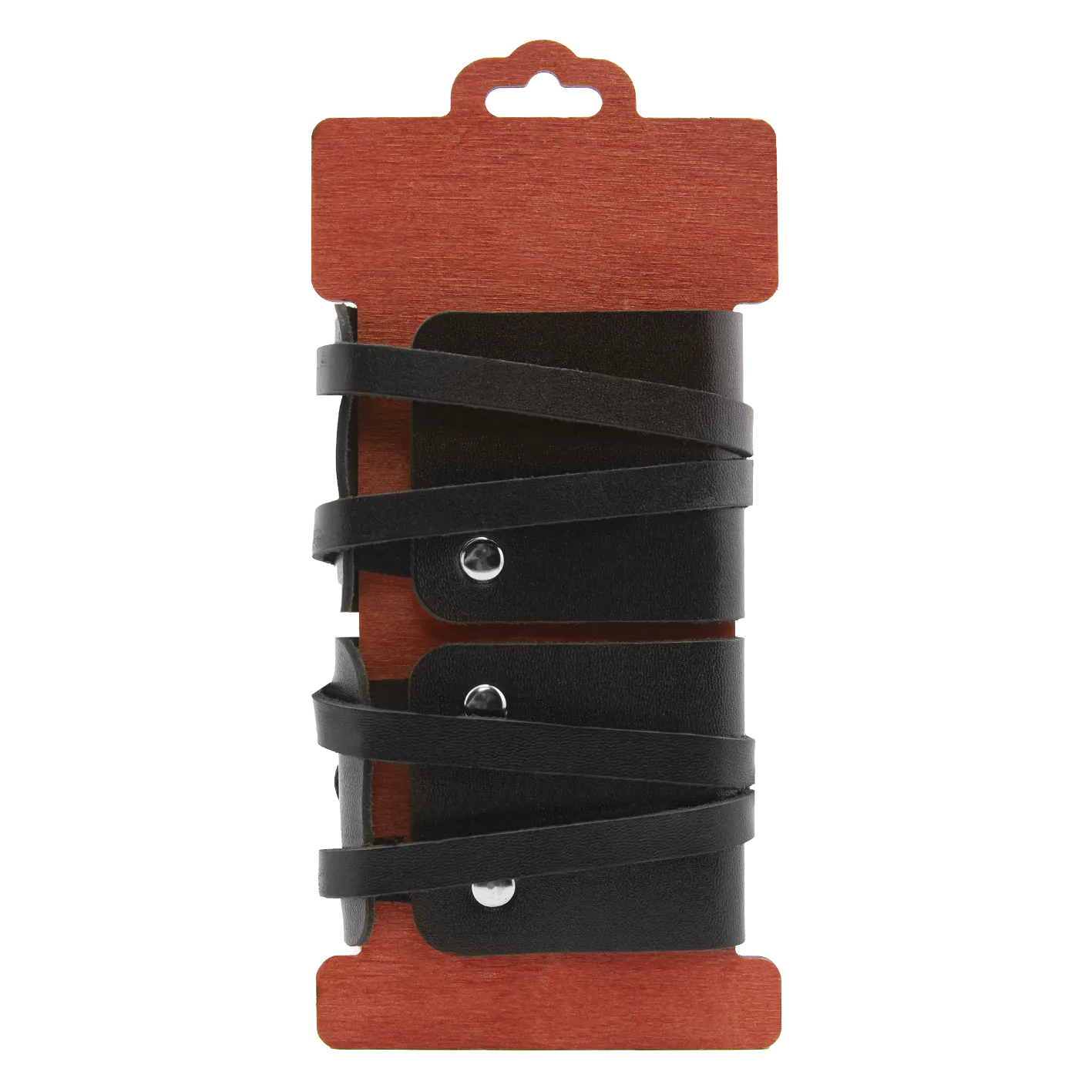 оковы pinkrabbit из черной кожи с креплением в виде веревочек в Перми