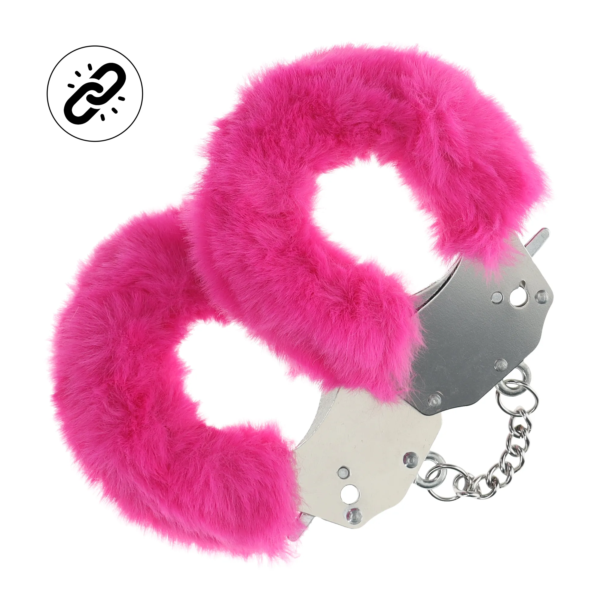 наручники для эротических игр heavy-duty fluffy handcuffs - pink в Перми