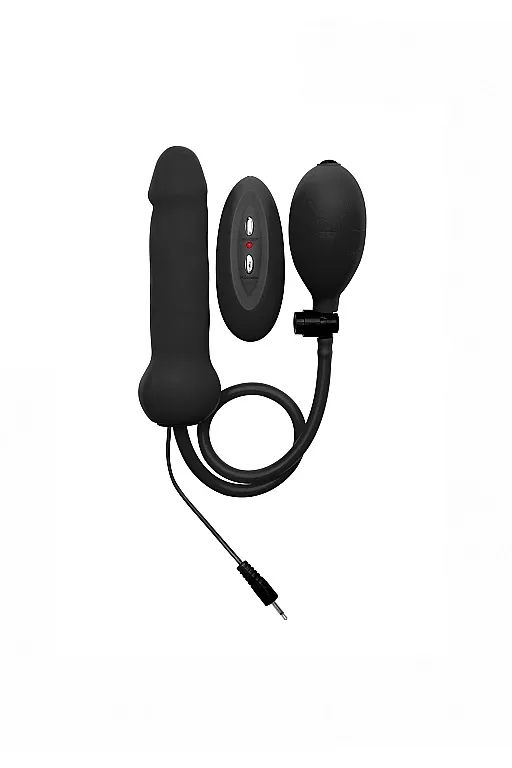 надувной вибрационный фаллоимитатор inflatable vibrating silicone dong в Перми