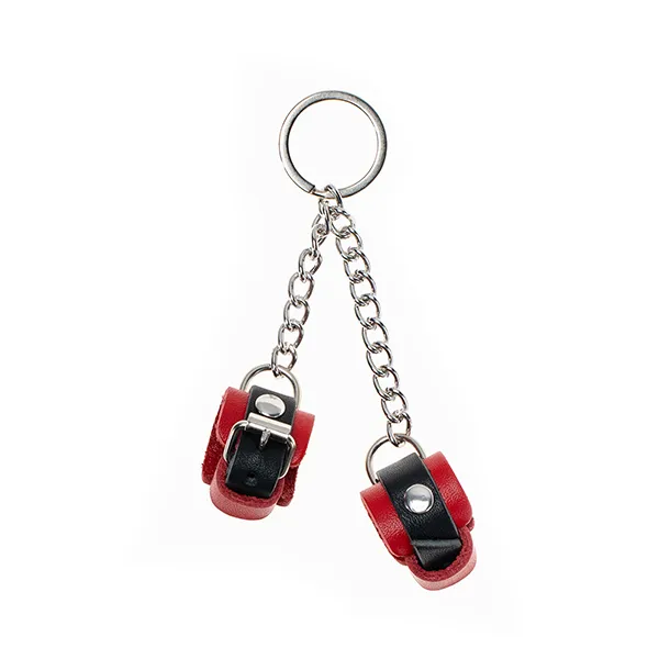 Брелок Pink Rabbit Наручники, красно-черный