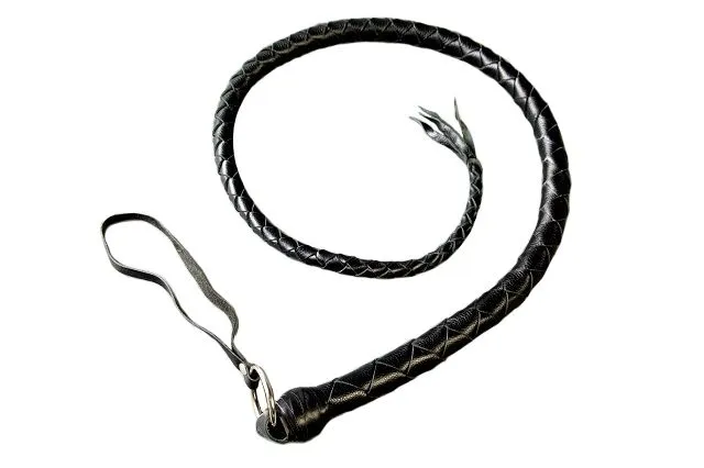 кнут плетеный подиум чёрный, 100 см в Перми