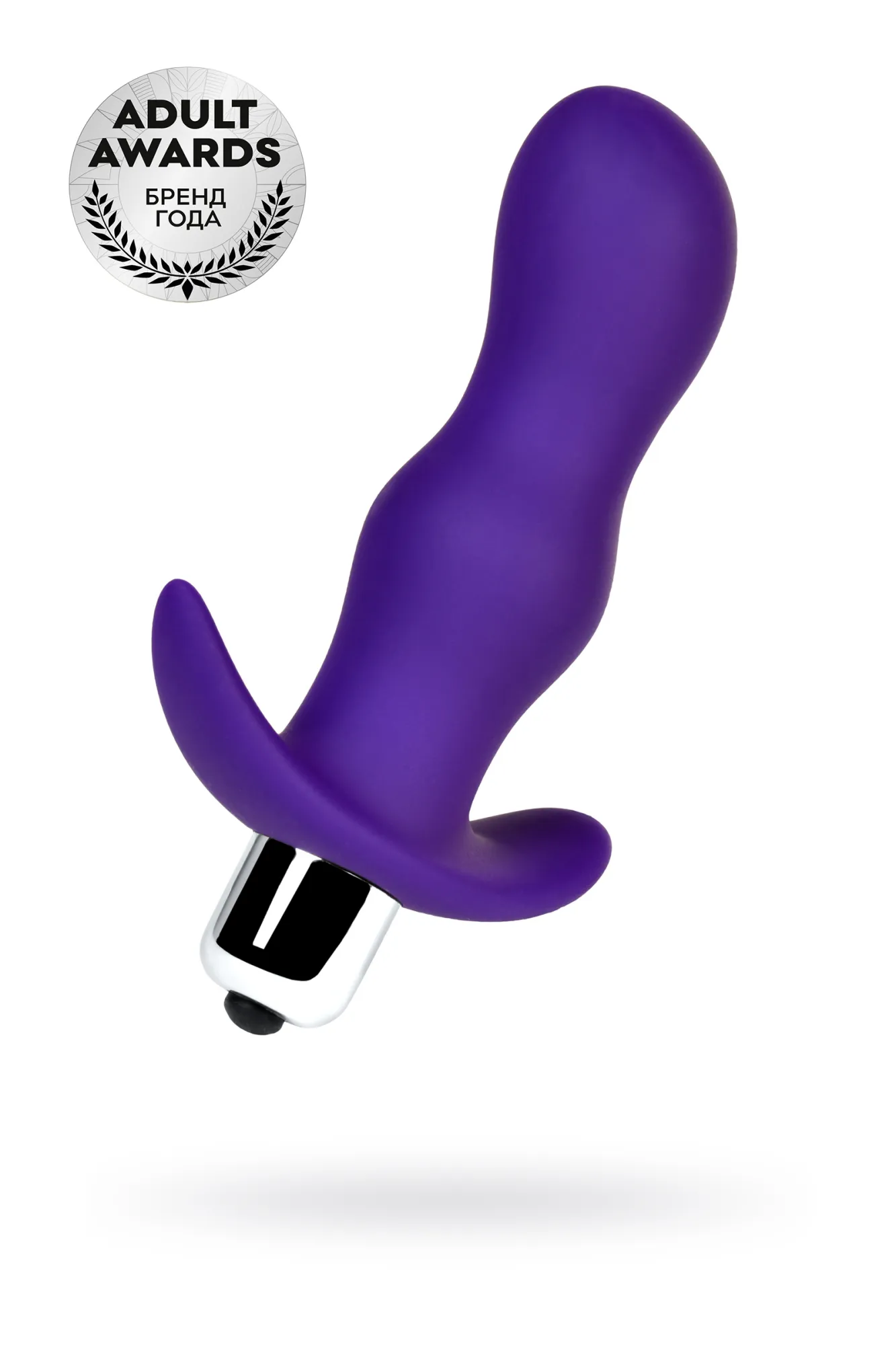 анальная пробка с вибрацией a-toys by toyfa размера s, силикон, фиолетовая, 11,2 см в Перми