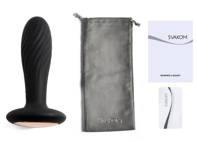 анальная пробка ребристая svakom bella, черная в Перми