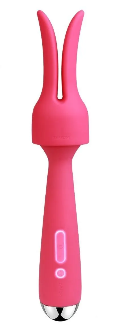 универсальный массажер с насадкой svakom emma, розовый в Перми
