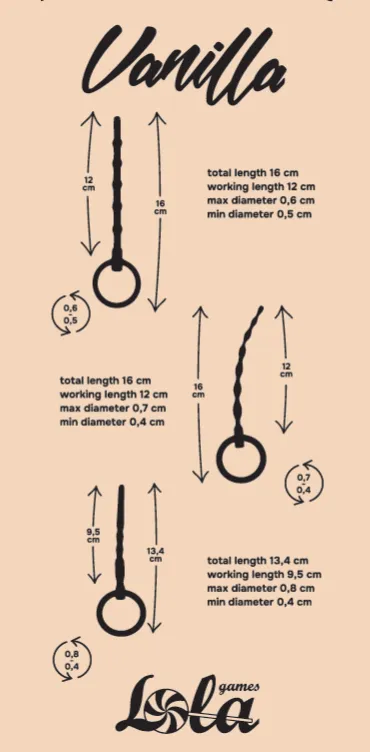 набор уретральных массажеров vanilla twist 1175-01lola в Перми