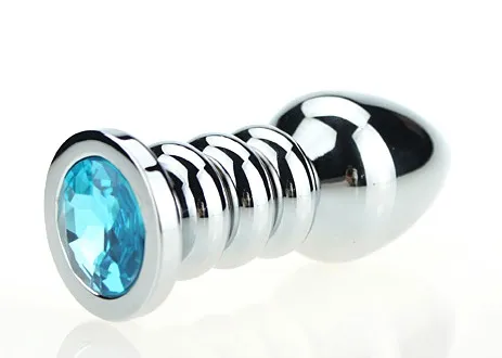 пробка металл фигурная серебро с голубым стразом 10,3х3,8см 47423-1mm в Перми