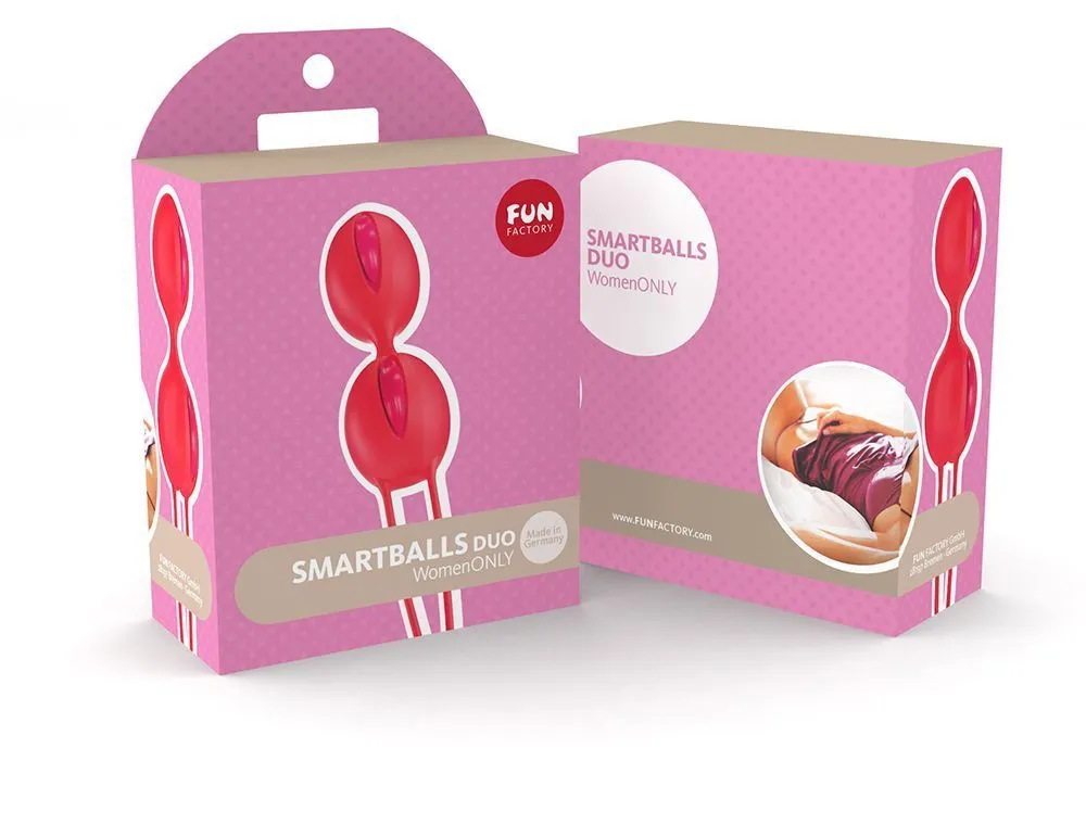 вагинальные шарики fun factory smartballs duo, ярко-оранжевые в Перми