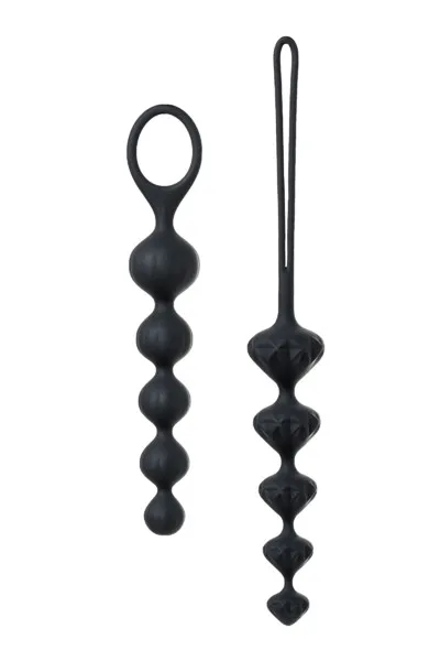 набор из 2 цепочек satisfyer beads black 000855sa в Перми