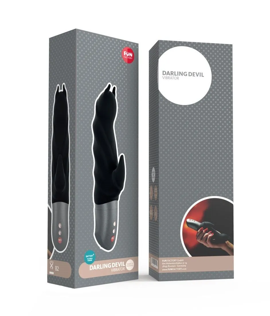 вибратор fun factory darling devil battery plus, черный в Перми