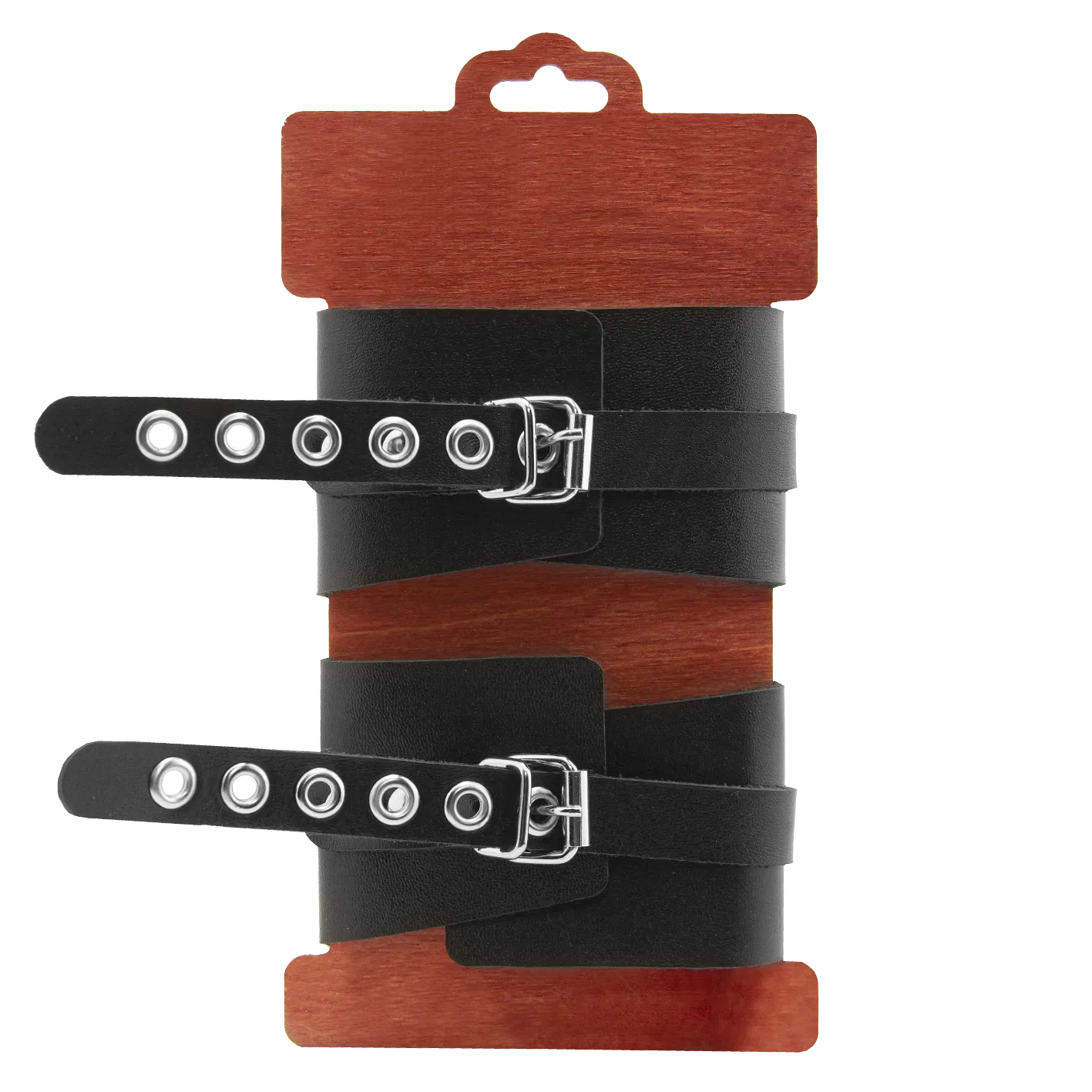 оковы pinkrabbit из черной кожи с белым декором в Перми